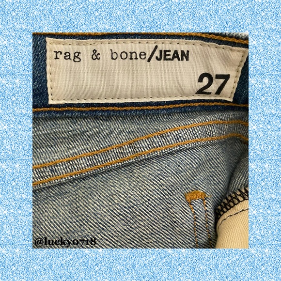Rag & Bone EUC Skinny Racer Relay Jean Sz 27 - Picture 6 of 7